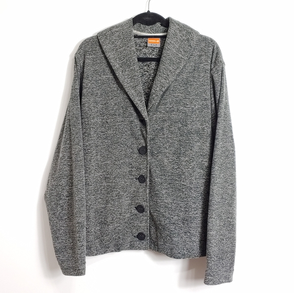 fleece button up cardigan